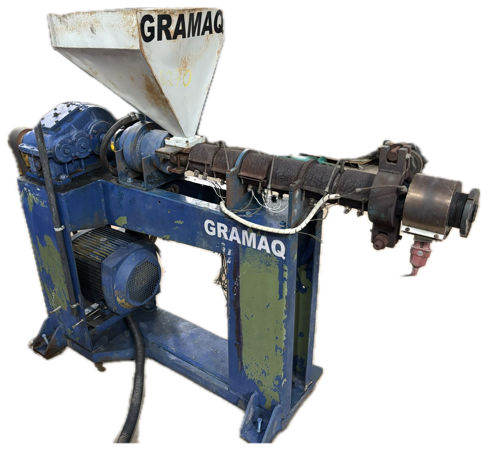 Extrusora de plástico 45mm com inversor 7,5cv C6270