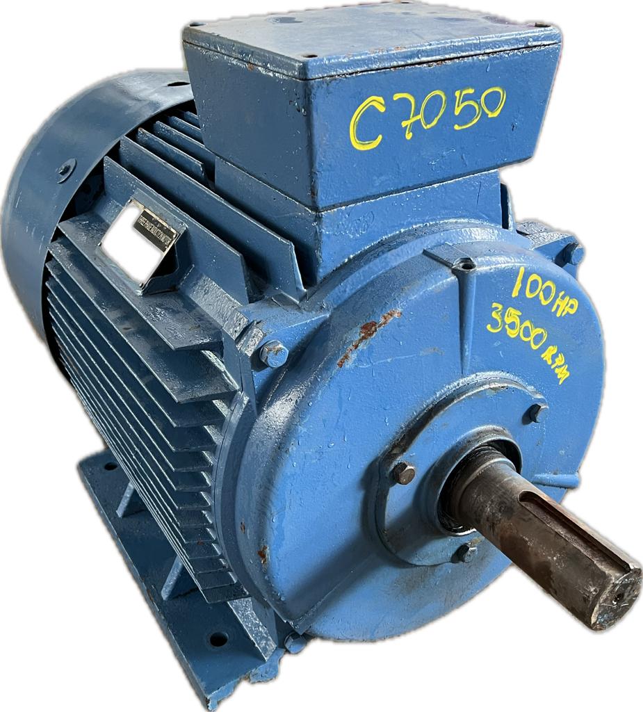 Motor elétrico 100 cv Tri 3500 rpm 2 p Recondicionado C7050