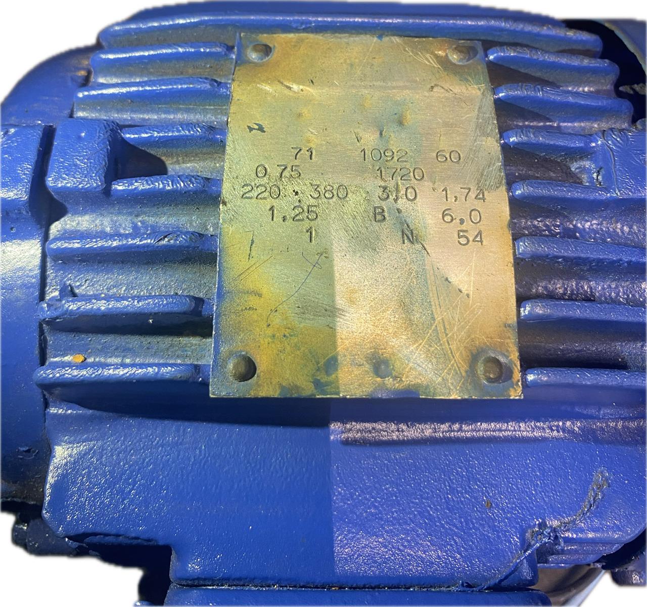 Motor elétrico 3/4 cv  0,75 hp Trif weg  1700 rpm