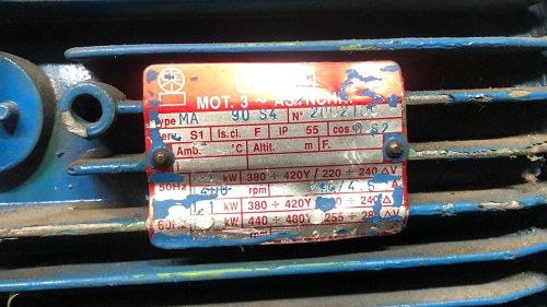Motor Elétrico 3 Cv Hp 1700 Rpm 4p  C2009