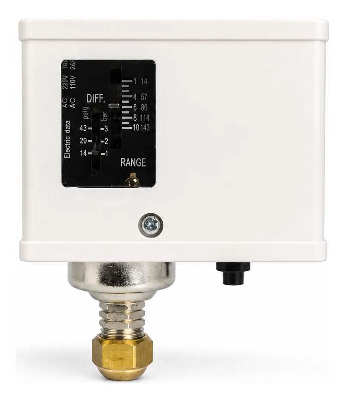 Pressostato Baixa Pressão R22/R407C Analógico Com Regulagem De Pressão C12221