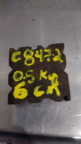 Punção  Castanha Cunha Dobradeira Prensa Viradeira 6cm C8472