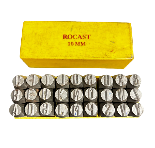 Punção Marcador Alfabeto Completo Usado C8294