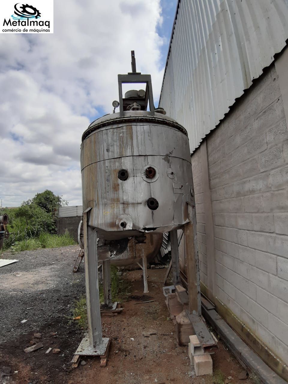 Reator Em Inox Batedor 4000 Litros encamisado usado C6070