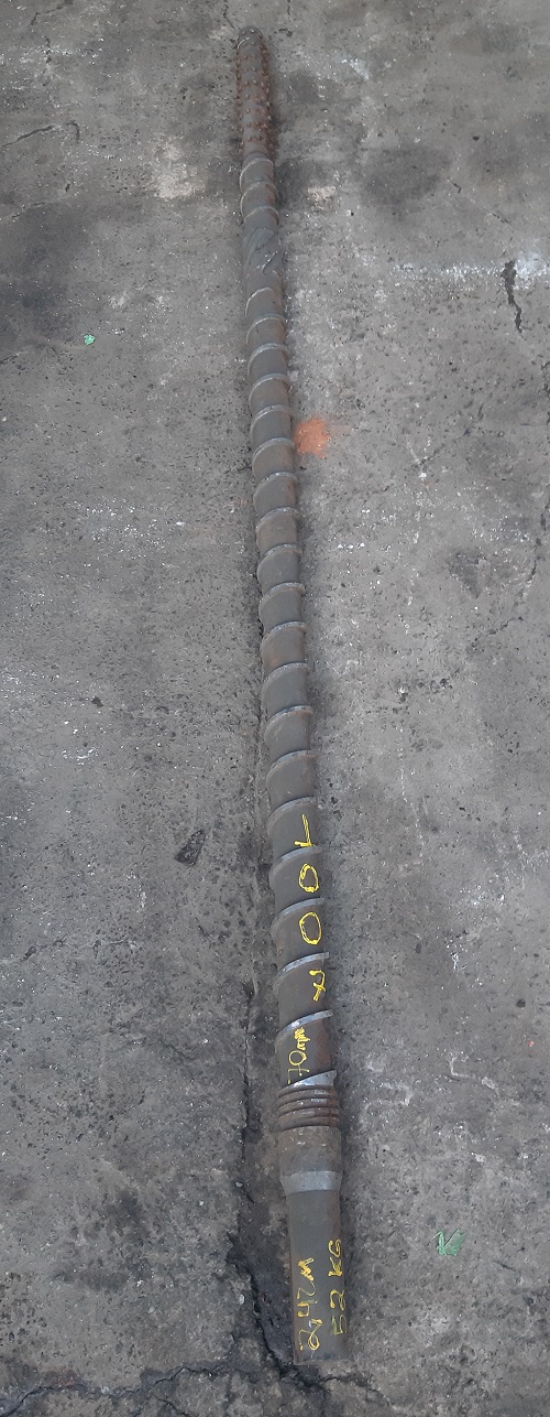 Rosca para Canhão Extrusora De Plástico 2,42mX70mm - C1007