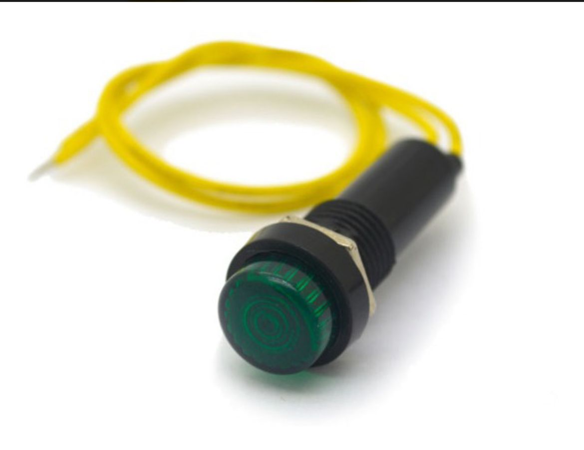 SINALEIRO OLHO DE BOI VERDE 24V KIT C/10UN - C7324