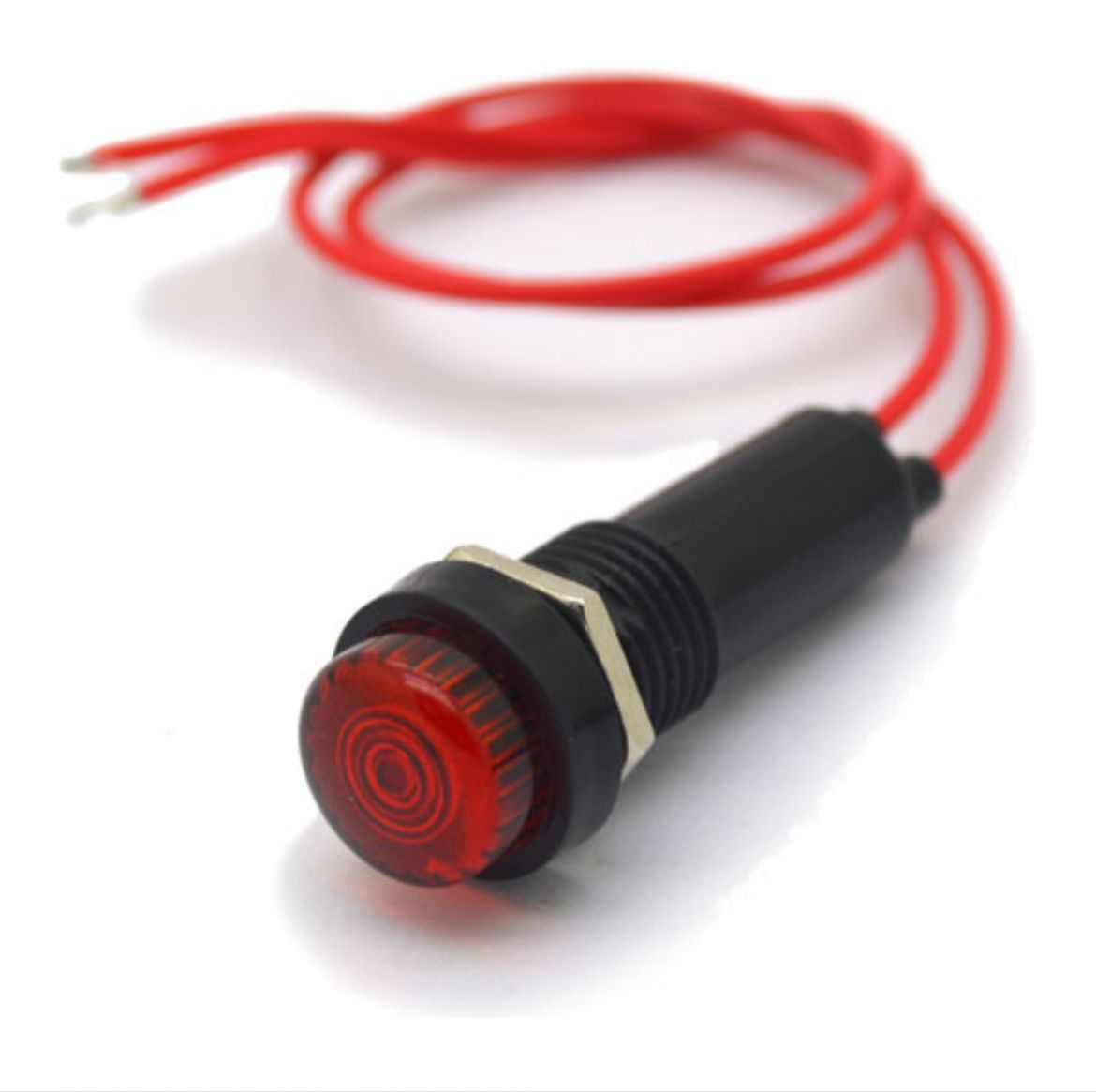 SINALEIRO OLHO DE BOI VERMELHO 24V KIT C/10UN - C7323