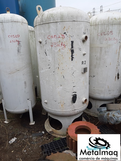 Tanque Cilindro pulmão Compressor 1000L 5 bar NR13 - C6513