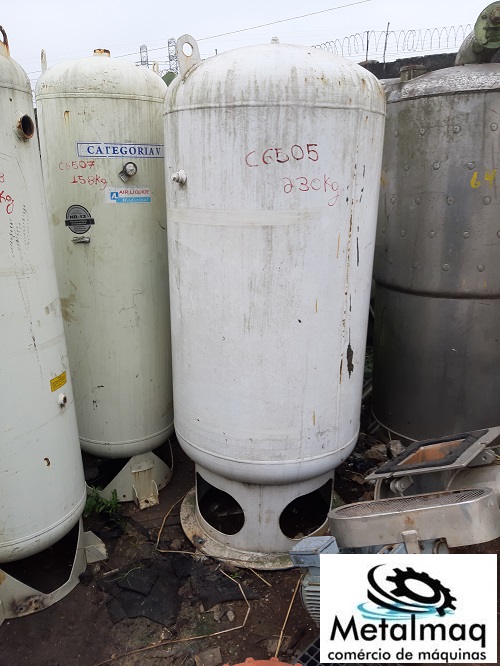 Tanque Cilindro pulmão Compressor 1000L 6,7 bar NR13 C6505