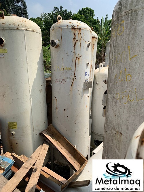 Tanque Cilindro pulmão Compressor 400L 13,6 bar NR13 - C6525