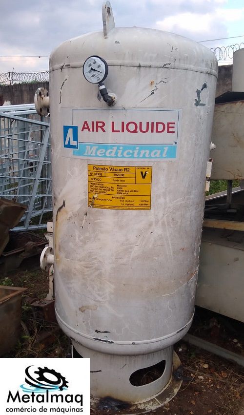 Tanque Cilindro pulmão Compressor 1000 L 7Bar NR13 - C6463