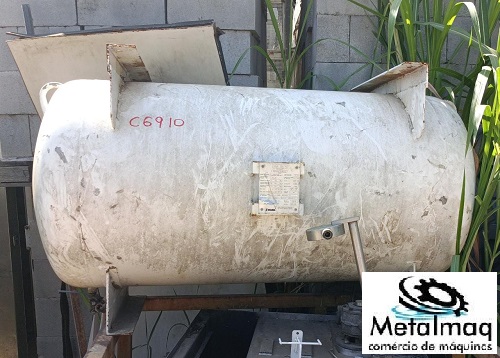 Tanque Cilindro pulmão de ar 550L 8bar inox - C6910