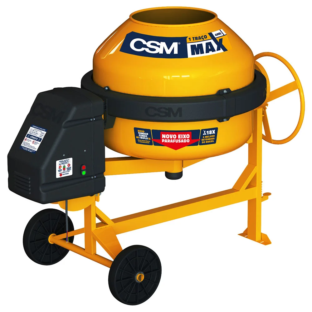 Betoneira Max 1 Traço 400L 2CV Monofásico 220V