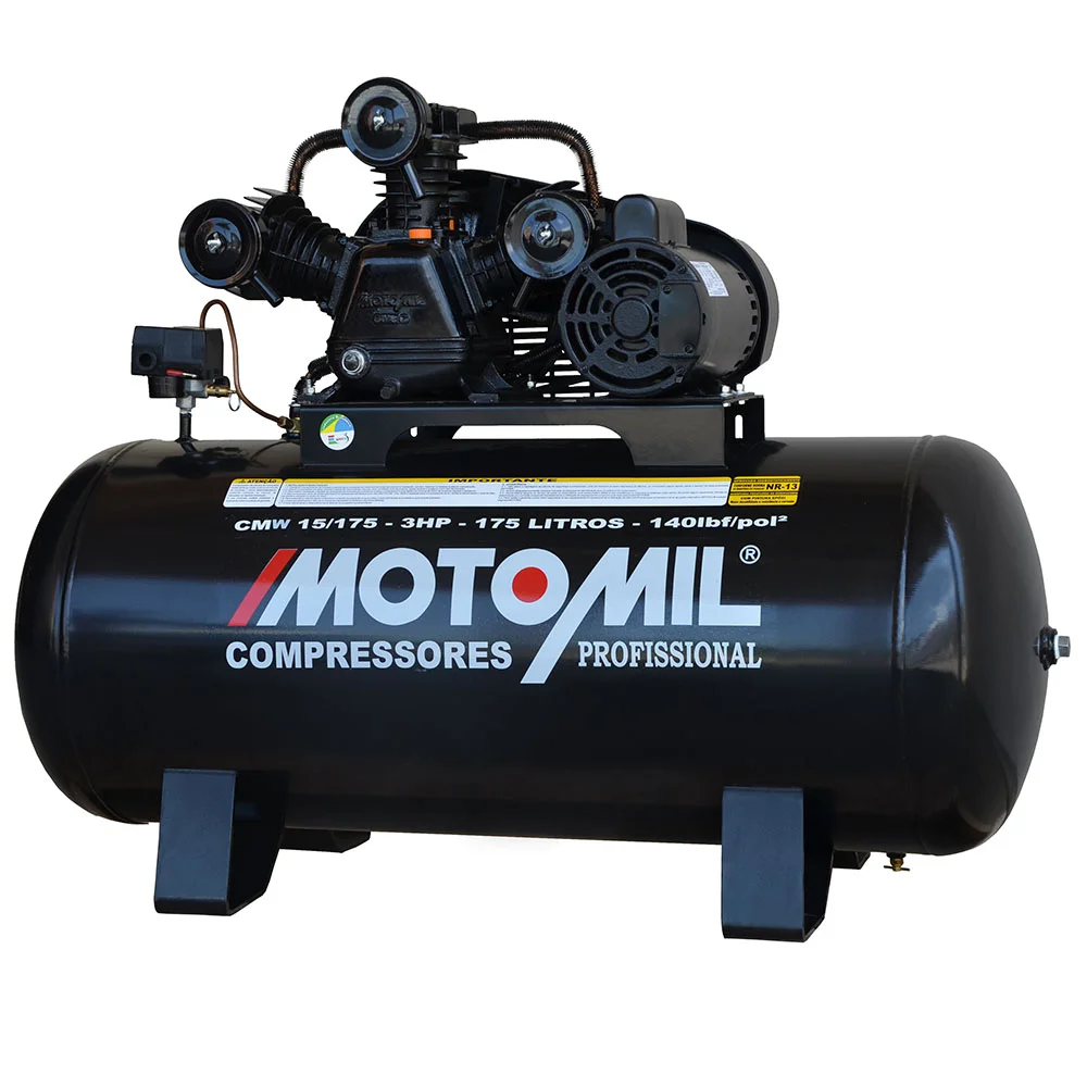 Compressor de Ar 15 Pés 3HP 110/220V MOTOMIL
