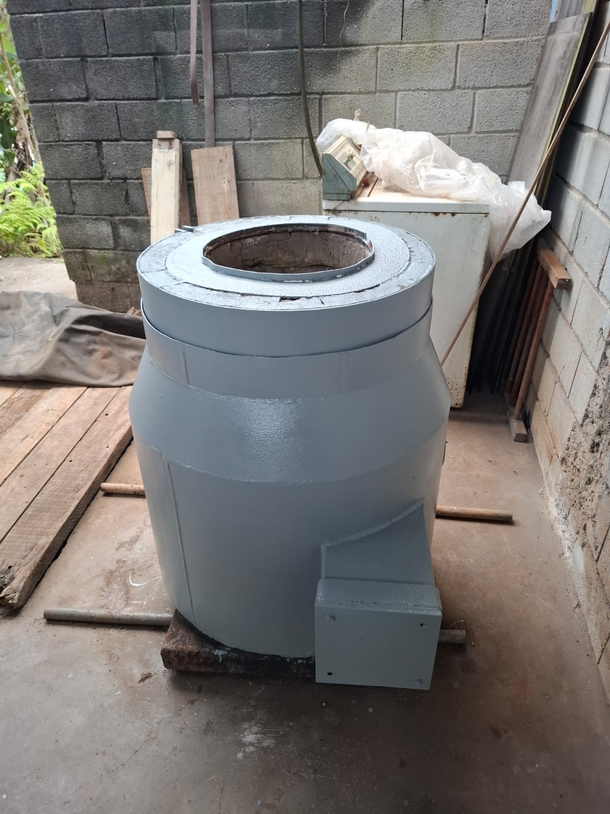 Forno de fundição de alumínio 150 kg