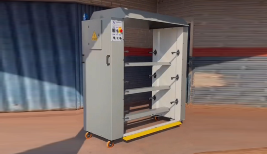 Homogeneizador com sistema de evaporação de solvente para pintura industrial