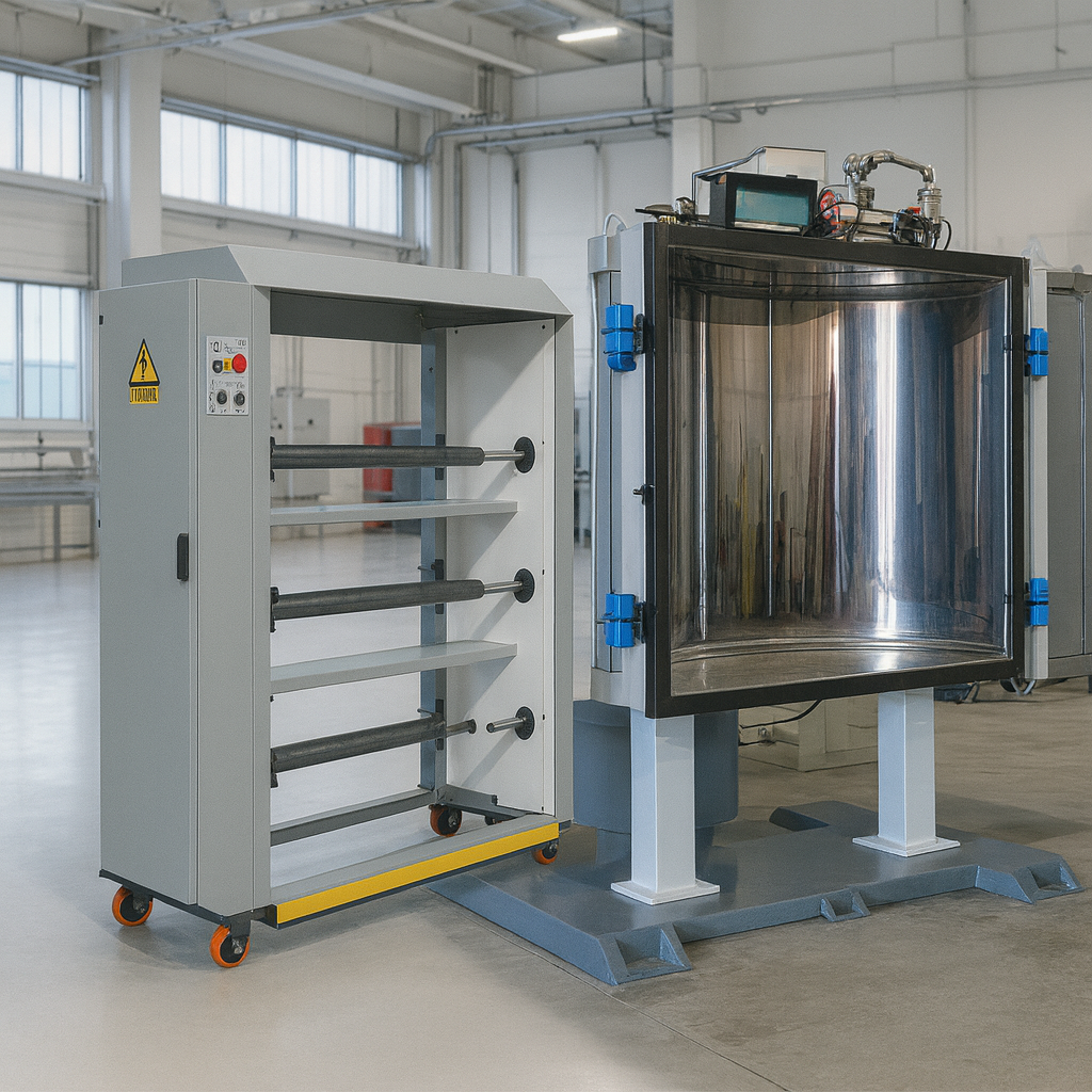 Homogeneizador industrial para nivelamento de verniz em gancheiras