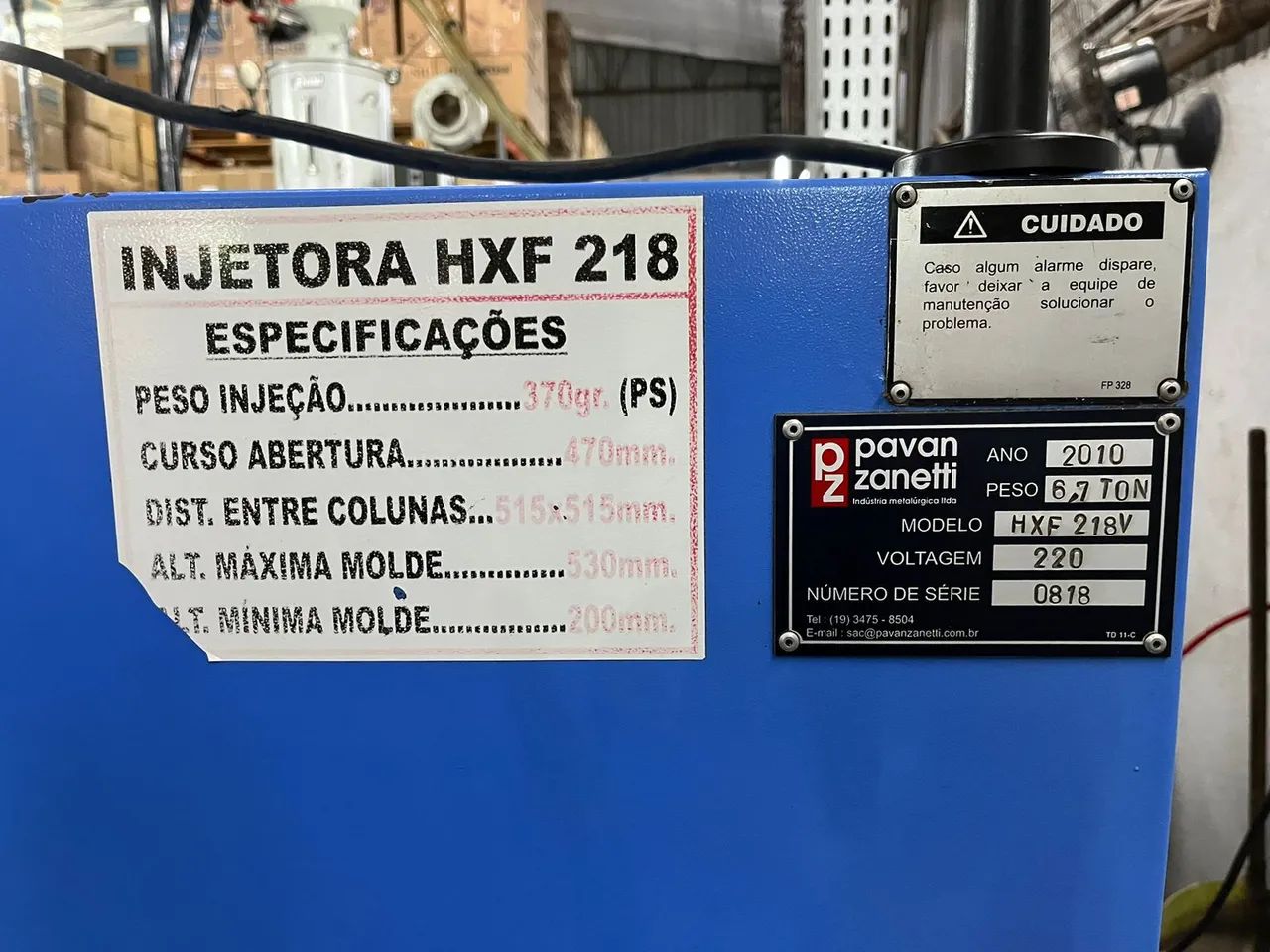 Injetora HXF 218 - Pavan Zanetti