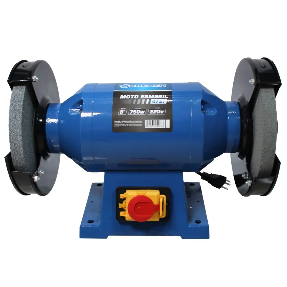 Moto Esmeril de Bancada 8 Pol. 750W 1HP BREMEN