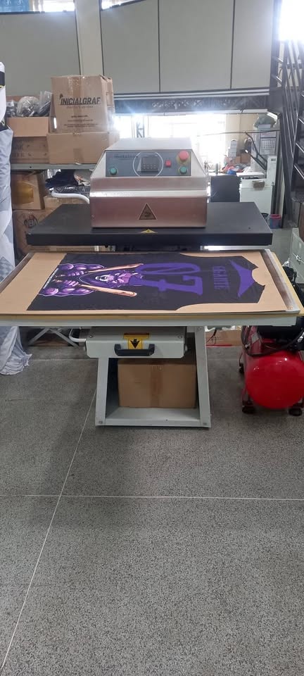 Prensa Pneumatica Sublimática com Compressor